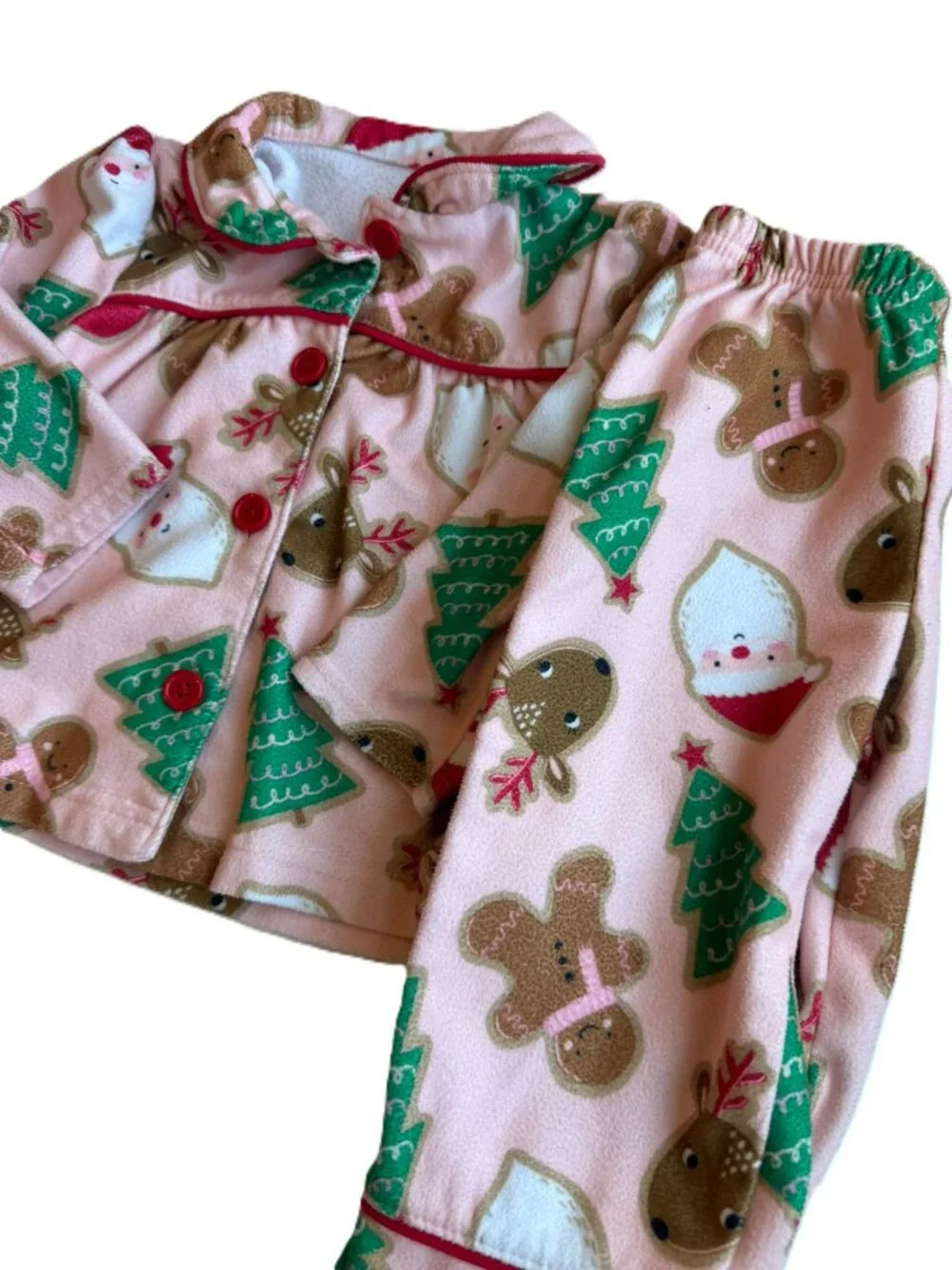 3/$15 | SOFT Flannel Baby Girl Christmas Pjs 12M